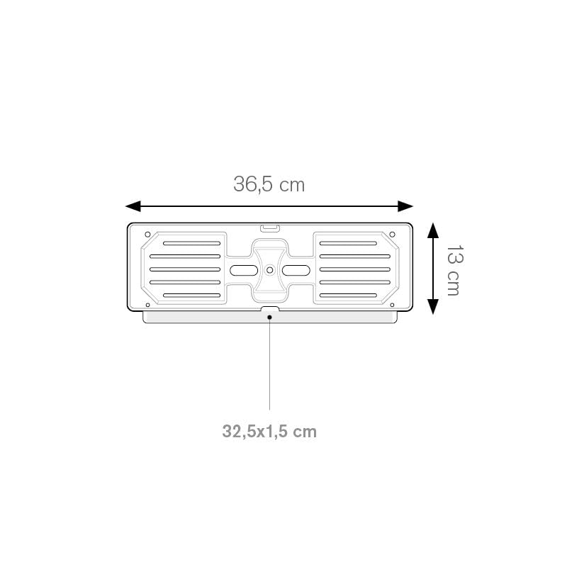Portatarga Anteriore Auto In Polipropilene - Universale E Resistente, Nero - Foto 10