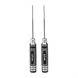 HSS-Sechskantschlüssel für RC-Modelle, Steckschlüssel mit Aluminium-Griff, .9–3,0 mm Miniatur-Sechskantschlüssel für FPV-, Quadcopter, Modellboot-Reparatur und Wartung (0,9 mm)