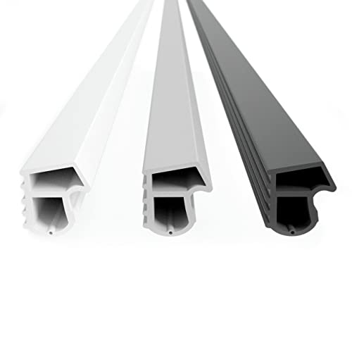 Premium Stahlzargendichtung aus TPE - für Stahltüren - Dichtung Höhe 16mm x Türdichtung Falz 13mm (5m, Weiss) Cover