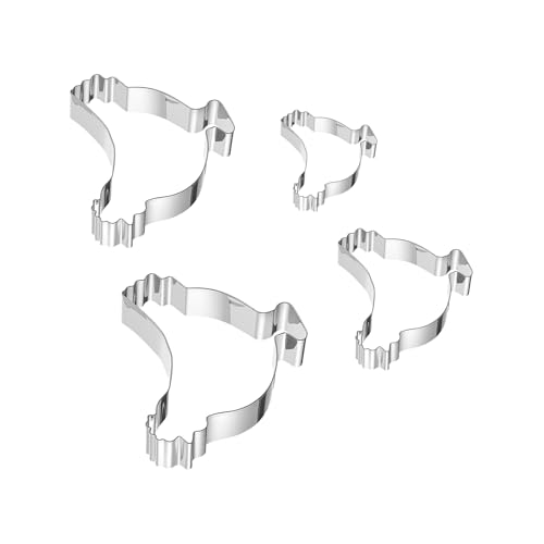 Duroecsain Cutter Biscotti Tenero | Utensili Da Paniera In Acciaio | Taglierina Animale, Per Tagliare, Fondente E Torte A Natale, Compleanno, Feste E