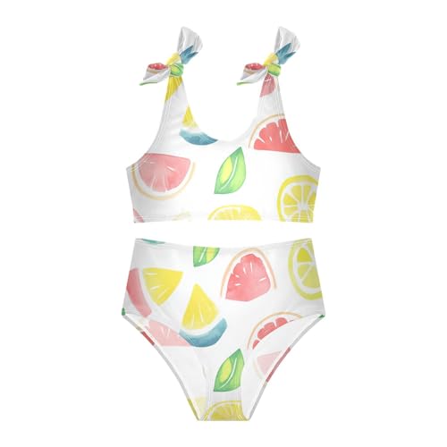 KLL Summer Small Fresh Watercolor Girl 2 Piece Bikini Set Beach Bathing Suit Swimming Suits Adjustable Strap3