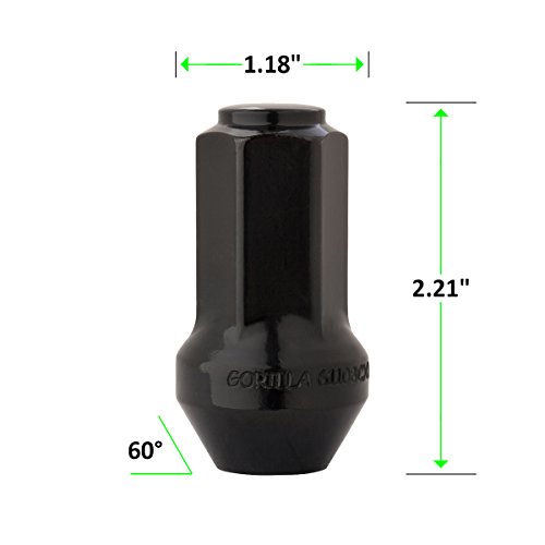 Dpaccessories 24 Black Wheel Lug Nuts For Most Ford Lincoln Trucks Suvs 4L3Z1012A 7L1Z1012A Lcb5C9Heobk06024 #TOP2