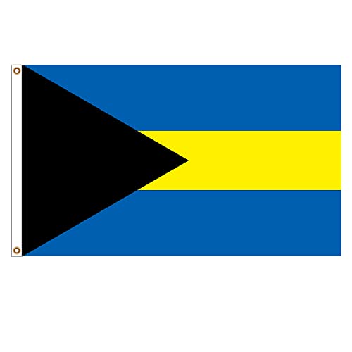PinkDisplay Nordamerika-Flagge (Bahamas), 90 x 150 cm, Seile und Doppelnähte