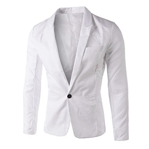 Veste de travail coupe ajustée homme boutons blazer rose Kelsiop XXXL - 4