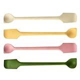 4 Piezas Utensilios para Cocina y Horneado,Cocina Reposteria Lengua,Espátula de Silicona,No Tóxico,Antiadherente,Resistente al Calor,Agitador Reutilizable para Hornear,Cocinar y Mezclar