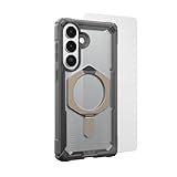 URBAN ARMOR GEAR UAG for Samsung Galaxy S26+ Plus Plasma XTE Case Bundle with Glass Shield Screen Protector, Ash/Titanium