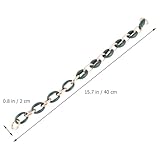 NUSITOU Correa de Bolso Bandolera de Cadena Corta de Aleación Mezclada Verde Oscuro Asa de Bolso Repuesto Diseño de Cadena Suave y Duradera Artesanal