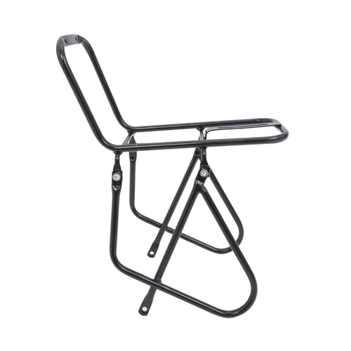 POPETPOP Bicycle Front Carrier Mount for Mountain Bikes Heavy Load Capacity Optimized Storage for Easy Access Versatile Fit for Long Distance Riding Black