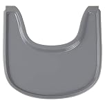 High Chair Tray Compatible with Stokke Tripp Trapp Chair with Smooth Surface and Strong Suction - Made from Food Safe Plastic (BPA BPS BPF Lead and Phthalate Free) - Gray