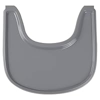 Hxeternal Hochstuhltablett passend für Stokke Tripp Trapp Stuhl mit glatter Oberfläche und starker Saugkraft - Hergestellt aus lebensmittelechtem Kunststoff (BPA BPS BPF blei- und phthalatfrei)-Grau