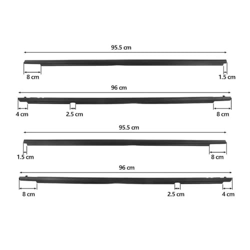Garniture en Caoutchouc de vitre premium pour Corolla 2008 - 3