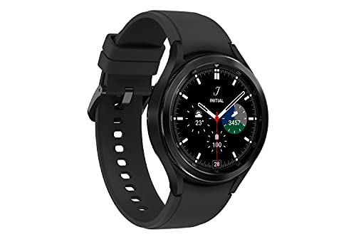 Samsung Galaxy Watch4 Classic, Runde Bluetooth Smartwatch, Wear OS, drehbare Lünette, Fitnessuhr,...