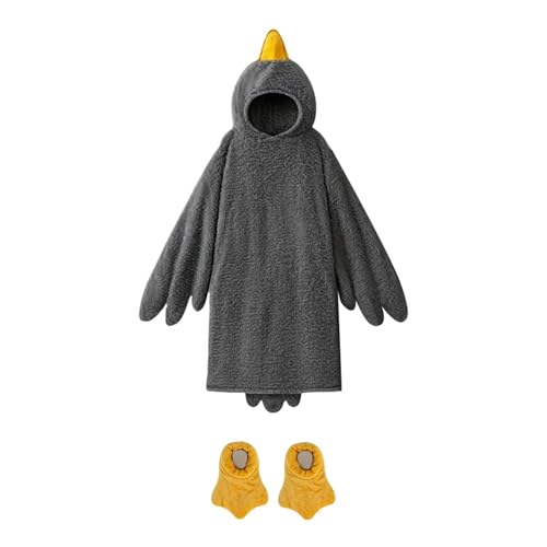 Genérico Goose Blanket Hoodie Onesie Wearable Comfortable Onesie Goose Duck Costume Pajamas For Kids Adults