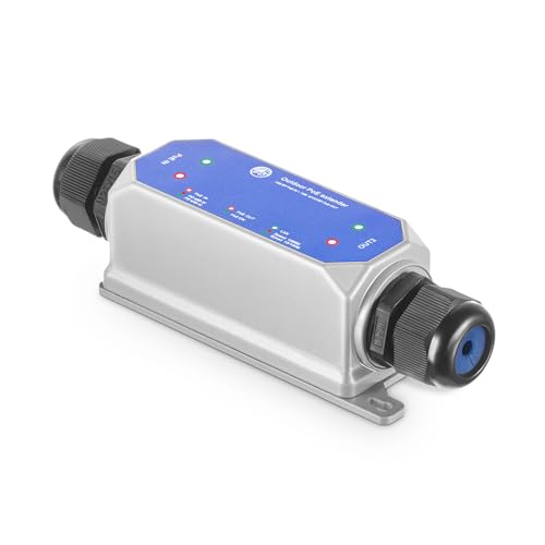 MokerLink IP67 Outdoor 2 Port Gigabit PoE Extender, IEEE 802.3 af/at/bt PoE Repeater 90W, 10/100/1000Mbps, 1 PoE in 1 PoE Out, Wall Mount Metal Waterproof POE Passthrough Switch