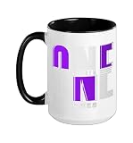 Purple One Of Them Ones Purple Graphic Ceramic Mug, Black/White, 15oz