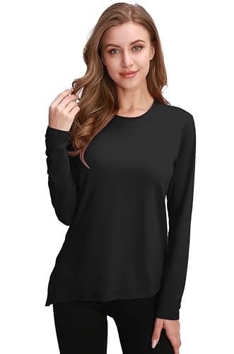 Cerburny レディース 長袖 tシャツ 速乾 吸汗 丸首 UVカット 通気 スポーツ ヨガ ウェア ダンス フィットネス 春 夏 秋 冬 ロングスリーブ