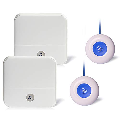 NiCalBel Wireless Caregiver Pager Call Button Personal Help Alert Pager System for Home
