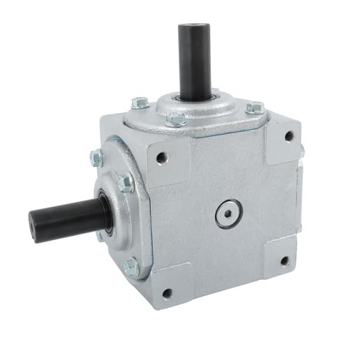 Timunr CW/CW 1:1 Right Angle Gearbox 19455-SR-KW-KW-GR with 2 Keyed Shafts 40HP for Mechanical Equipment