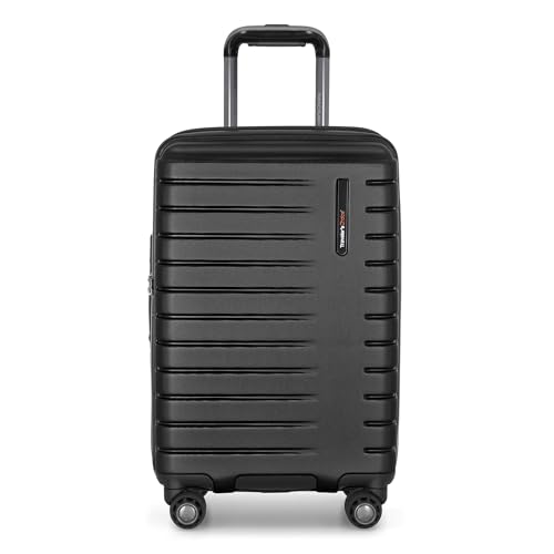 Image of Traveler's Choice Archer Polycarbonate Hardside Spinner Luggage Set, Tie Down Straps, Black, 2-Piece
