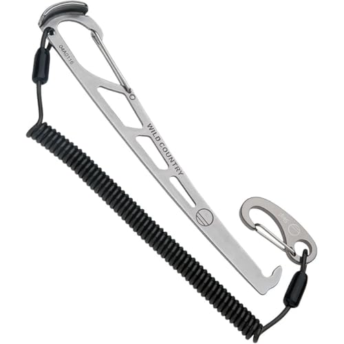 Wild Country Pro Key with Leash - Lightweight Rock Climbing Nut Tool - Silver - One Size