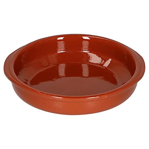 MamboCat Cazuela mit Griff 6er Set Schalen Bernd 300ml Auflaufform rund 16cm aus Ton glasiert Größe M I Ton hitzebeständig für Auflauf Tiramisu Fingerfood I Unikat Handarbeit Vintage I Mittelalter