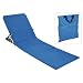 Produktbild HI Strandliege 145x47x52 cm klappbar blau Strandmatte Sonnenliege tragbar zusammenklappbar Outdoorliege