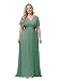 Alisapan Womens Plus Size Bridesmaid Dress Long Formal Evening Prom Dresses 9890