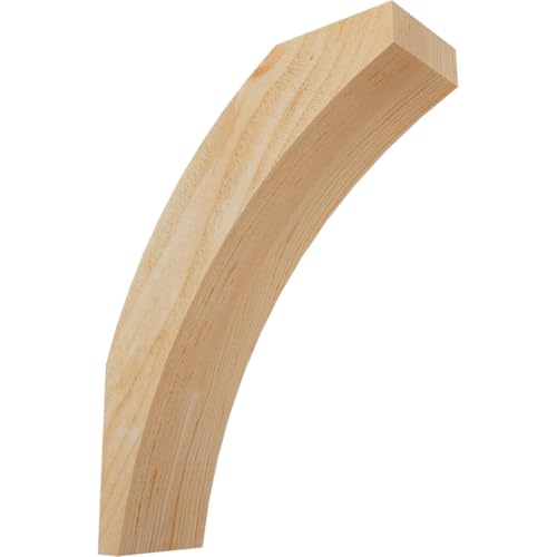 Ekena Millwork BRC04X12X16THR00RDF 4"W x 12"D x 16"H Thorton Rough Sawn Knee Brace, Douglas Fir