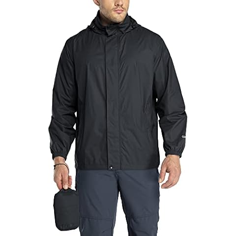 33,000ft Men's Lightweight Waterproof Rain Jacket Cover