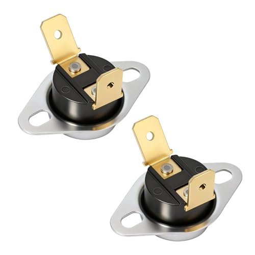 Image of 2Pcs D510702 Dryer High Limit Thermostat for Speed Queen, Alliance Laundry, Huebsch Commercial Washers and Dryers, Replace D510702 61886 915728 AP6285127