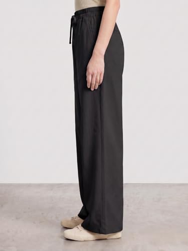 Image of Vogaan Women's High-Waist Korean Trousers with Wide Baggy Fit | Trendy GenZ Streetwear Pants | Trousers | Women Trousers