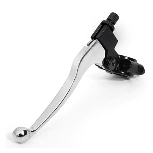Poignée d'embrayage de moto gauche 22 mm argent pour mini moto et quad