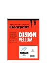 Clearprint 8-1/2' x 11' 1000H Design Vellum Pad, 16 lb., 100% Cotton, 50 Sheets, 1 Each