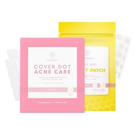SMARTMED Ollie Belle Cover Dot Acne Care & Honey Acne Patch 168 ct Skin Blemish Treatment with Hydrocolloid Bundle Cover