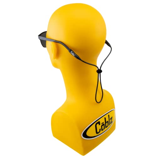 Cablz Silicone Eyewear Retainer | Waterproof Eyewear Retainer Strap, 16 In (Black) #TOP1