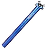 Peso: 235g ± 20g WYJW Tija de sillín de Bicicleta, Tija de sillín de Bicicleta de Fibra de Carbono Que Cambia de Color 3K, Piezas de sillín de Bicicleta de Carretera MTB superligeras, 27,2/30,8/31,6