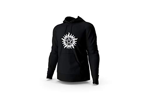 Blusa Moletom Casaco Sobrenatural Preto Unissex