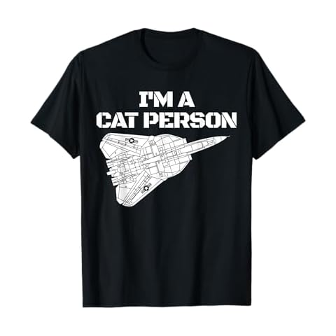 I'm Cat Person F14 Tomcat Fighter Jet Schematic F14 Tomcat T-Shirt Cover