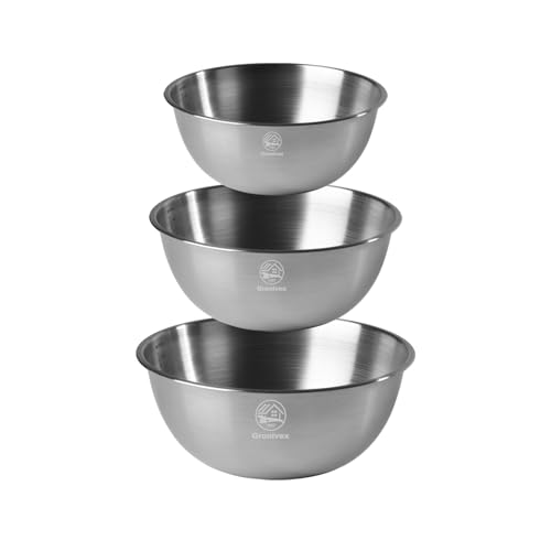 3-Piece Stainless Steel Mixing Bowls Set (6.69