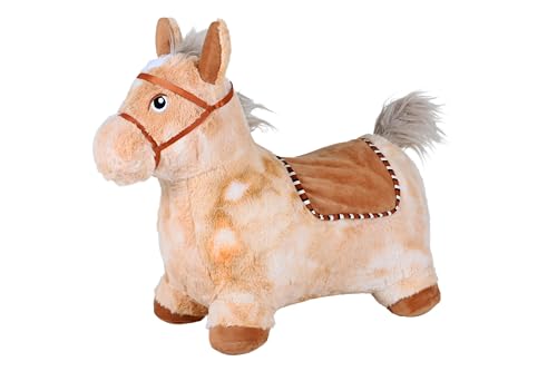 KNORRTOYS.COM- Animale Gonfiabile, Colore Cavallo Beige Con Pompa Ad Aria, 40250 - 2