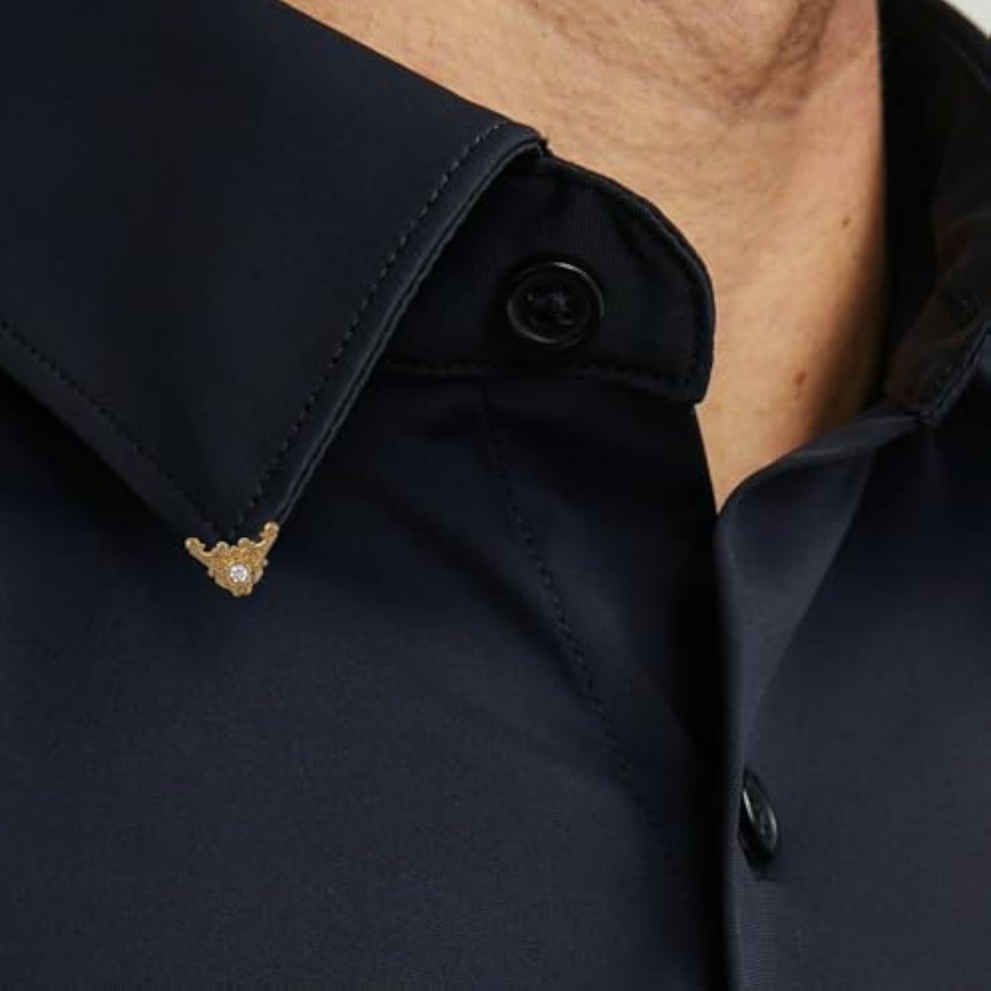 Collar Tips and Lapel Pin Set, Elegant Accessories
