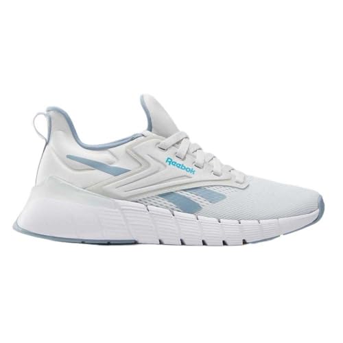 Reebok Women's Nano Gym Sneaker, Moon/Leisure Blue, 6.5 US