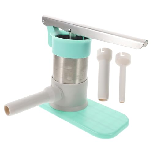 HEALLILY Machine à Saucisses Manuelle Acier Inoxydable Avec Tubes De Remplissage Poussoir Portable Pour Saucisson Maison Outil Diy Fiable Et Polyvalent Pour Cuisine Râfinee