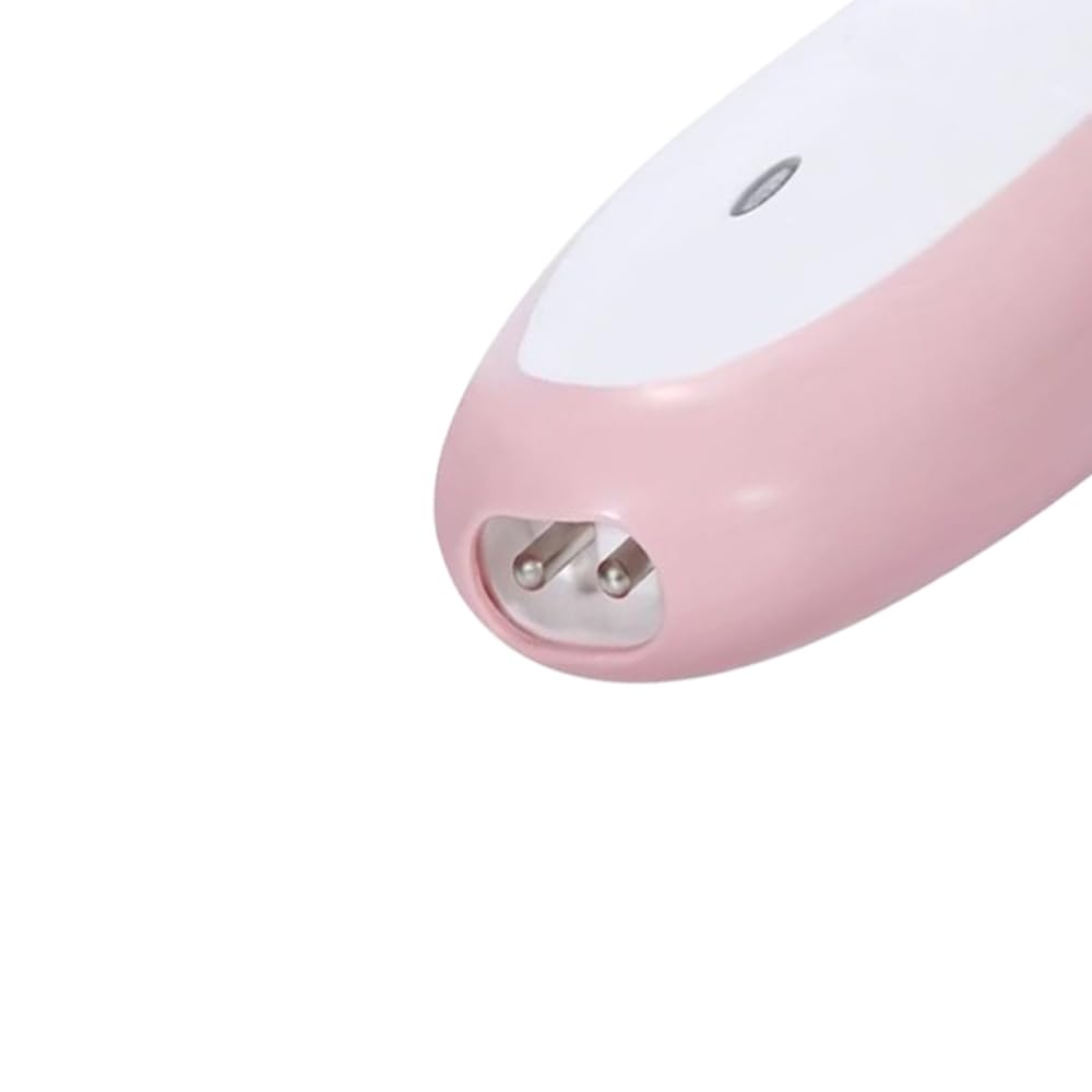 Electric Lady Shaver, Dual Blade Rechargeable, Wet & Dry Operation, White and Pink, for Body Hair Removal 1