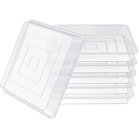 TAQIXI 6 Pack Square Plant Saucer Cover