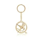 NYSBH - Llavero de estilo vintage con diseño de pájaros y snitch dorados, llavero de metal para coche, dorado, Talla única