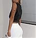 ARRIVE GUIDE Women's Cute Loose Fit Crop Top for Yoga, Gym, Casual Summer Tank, Cinched Waist, Cap Sleeve, Black XL