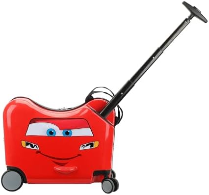 Disney's Cars Lightning McQueen Ride-On 18" Suitcase For Kids & T...