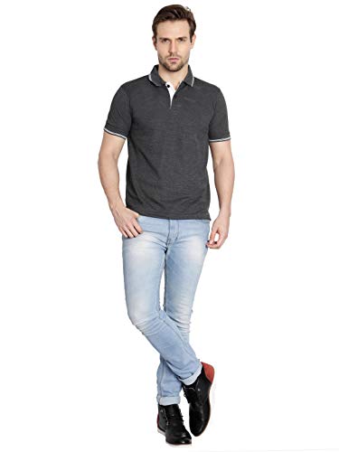 Image of AWG ALL WEATHER GEAR Men's Regular Fit Half Sleeve Cotton Polo T-Shirt