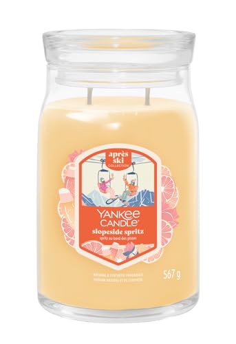 Yankee Candle SLOPESIDE SPRITZ Bougie parfumée dans un verre (grande) – Collection d'hiver 2025 – Apres Ski – Durée de combustion jusqu'à 90 heures